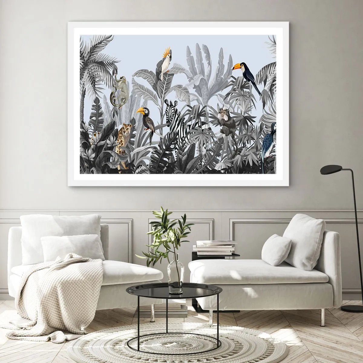 Poster in einem weißen Rahmen - Afrikanisches Märchen - 91x61 cm