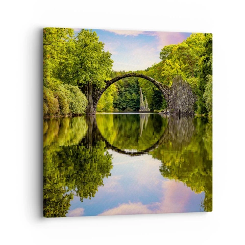 Bild auf Leinwand - Leinwandbild - An der Kreuzung zweier Welten - 30x30 cm