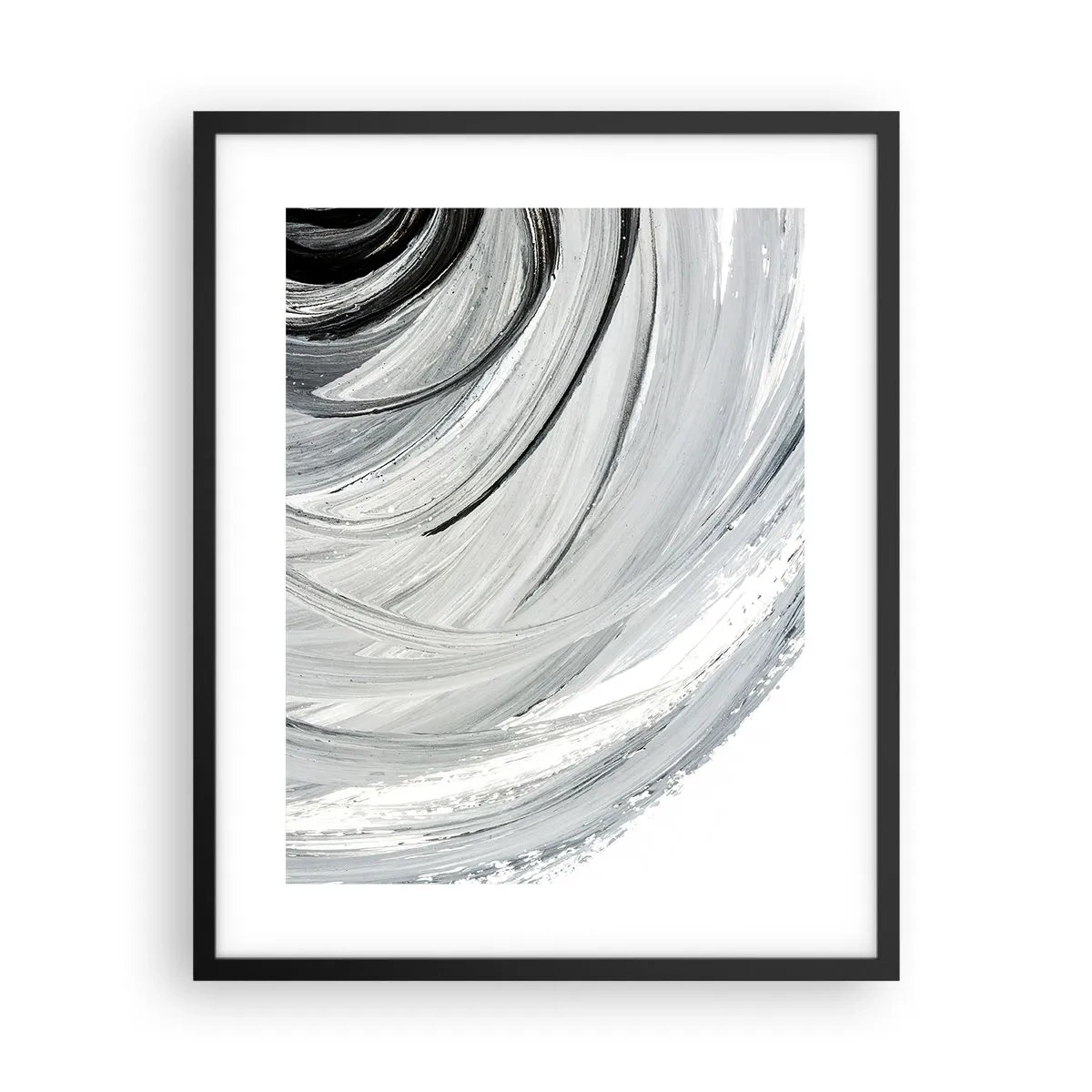 Poster in einem schwarzem Rahmen - Orbitale Komposition - 40x50 cm