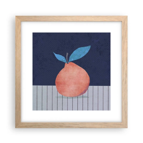 Poster in einem Rahmen aus heller Eiche - Konvexität und Ebene - 30x30 cm