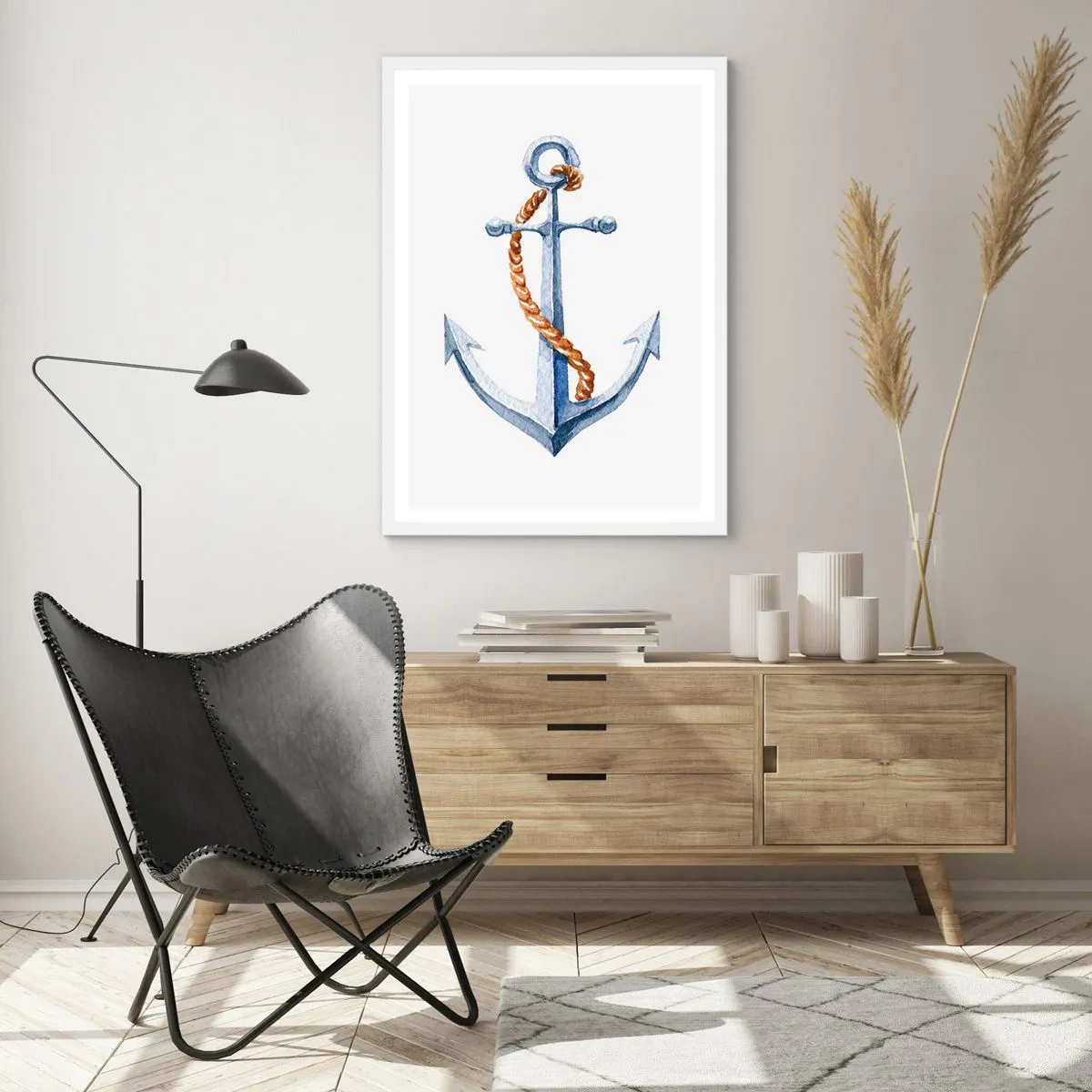 Poster in einem weißen Rahmen - Ahoi Abenteuer! - 61x91 cm