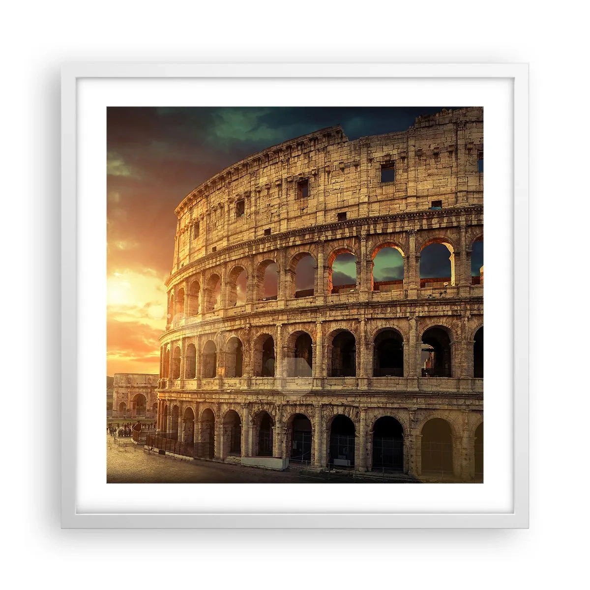 Poster in einem weißen Rahmen - Ein kolossaler Eindruck - 50x50 cm