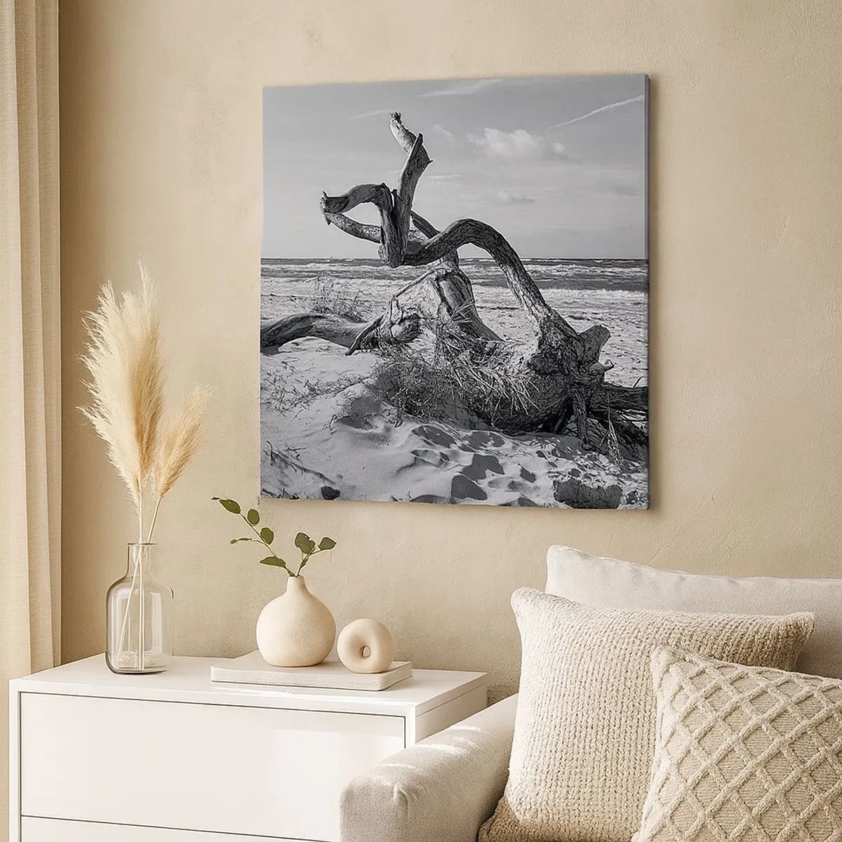 Bild auf Leinwand - Leinwandbild - Meeresskulptur - 30x30 cm