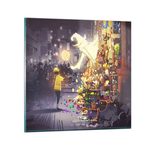 Glasbild - Bild auf glas - Magie ist da - 50x50 cm