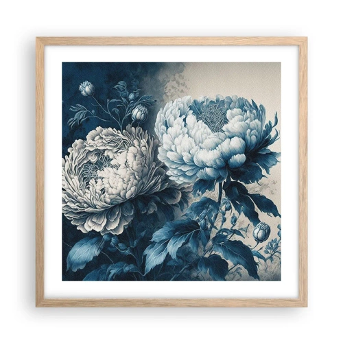 Poster in einem Rahmen aus heller Eiche - Passendes Paar - 50x50 cm