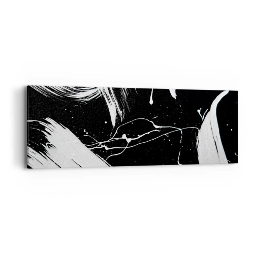 Bild auf Leinwand - Leinwandbild - Dunkelheit durchbrechen - 90x30 cm