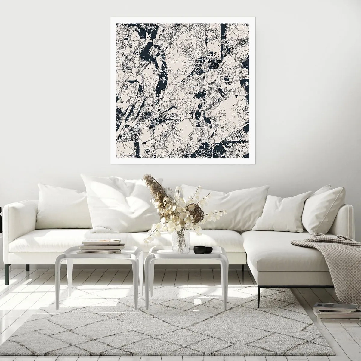 Poster - Durchdringung der Gegensätze - 60x60 cm