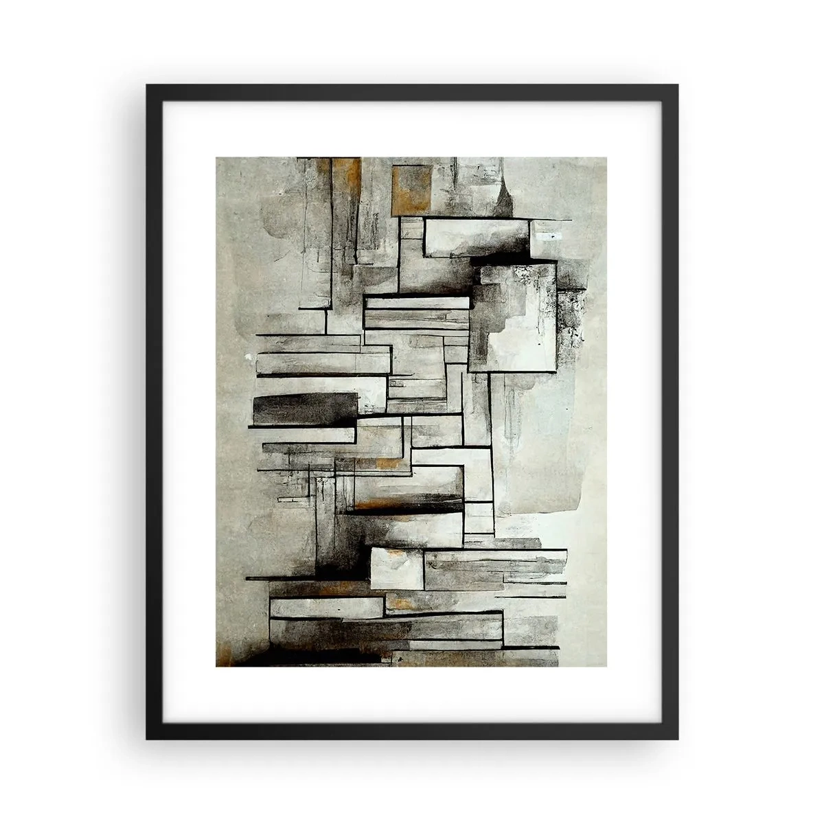 Poster in einem schwarzem Rahmen - Kraft der Einfachheit - 40x50 cm