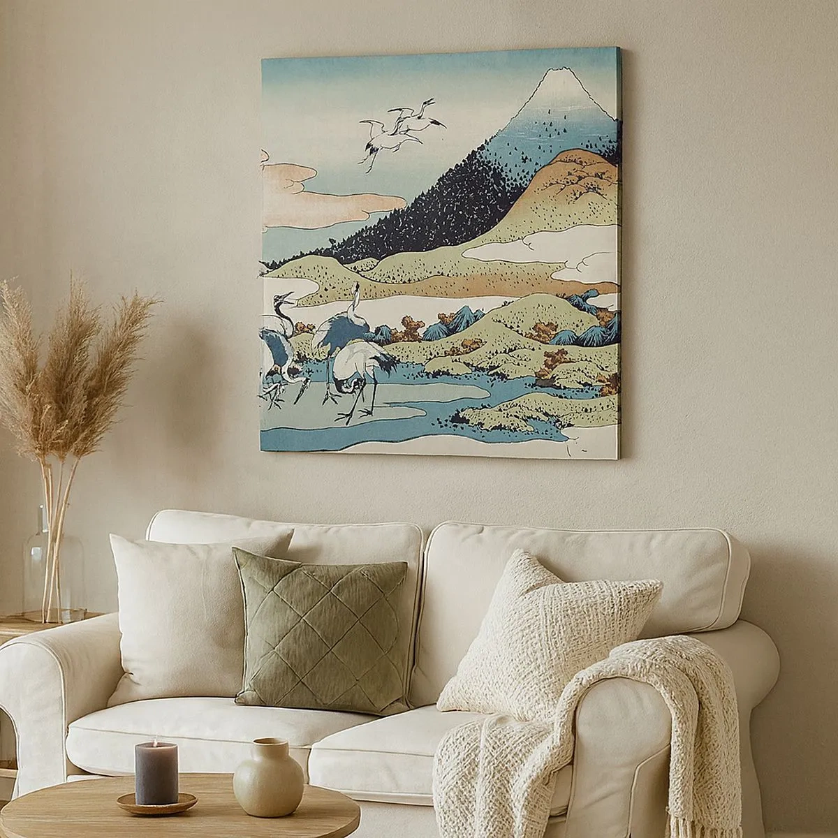 Bild auf Leinwand - Leinwandbild - Im japanischen Geist - 30x30 cm