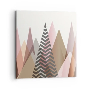 Bild auf Leinwand - Leinwandbild - Pyramidale Aussicht - 70x70 cm