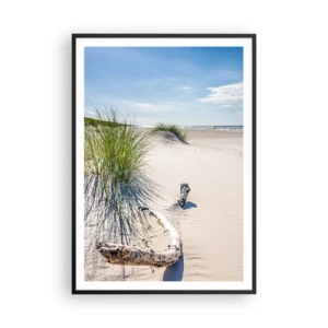 Poster in einem schwarzem Rahmen - Der schönste Strand? Ostsee-Strand - 70x100 cm
