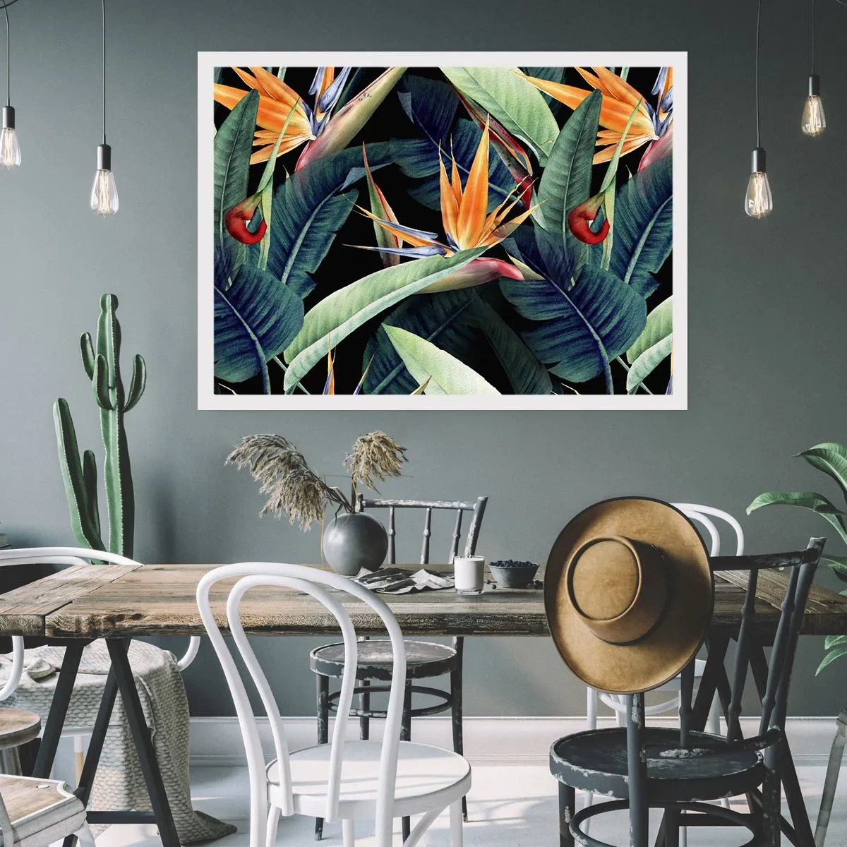 Poster - Flammende Blumen der Tropen - 70x50 cm