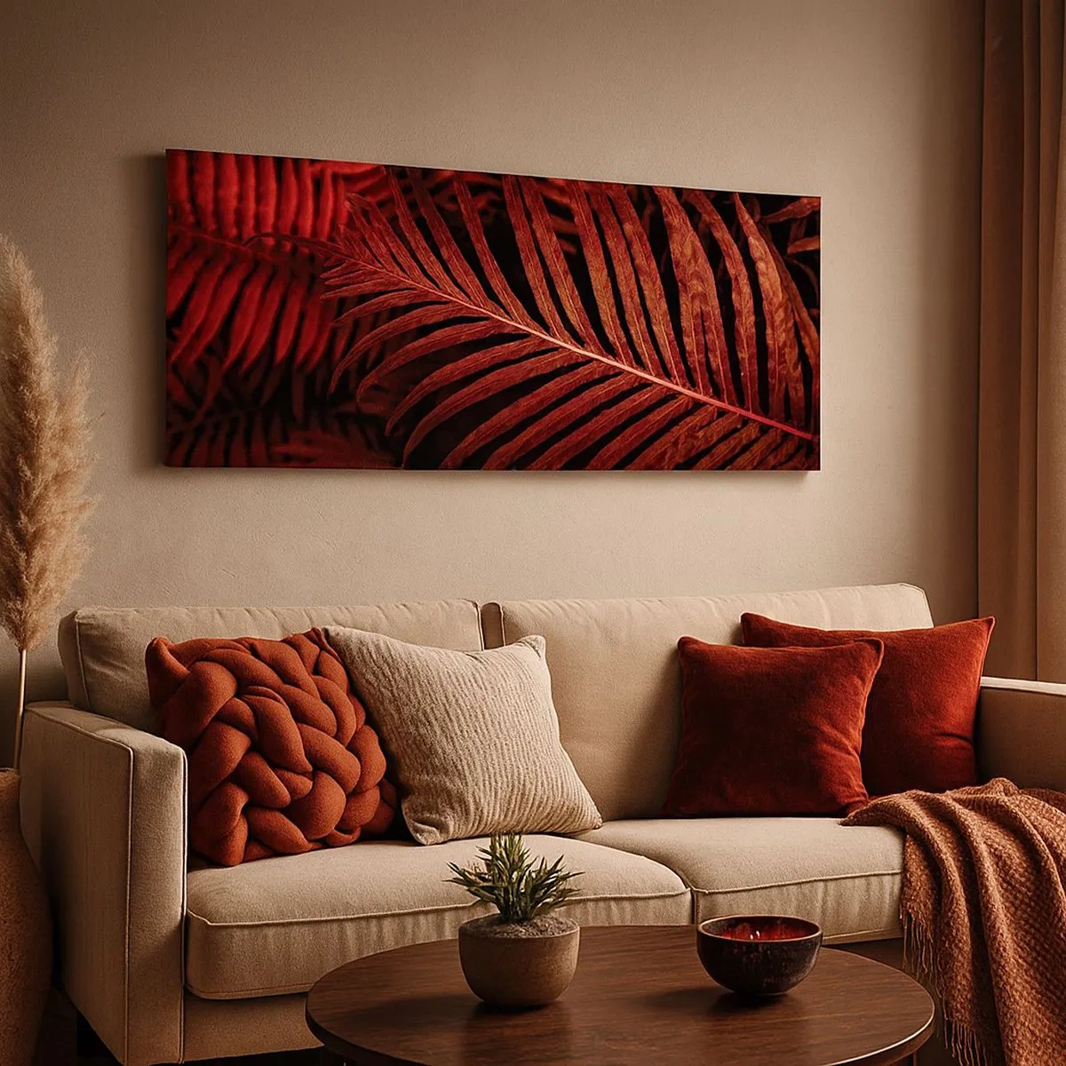 Bild auf Leinwand - Leinwandbild - Die Hitze des Lebens - 100x40 cm