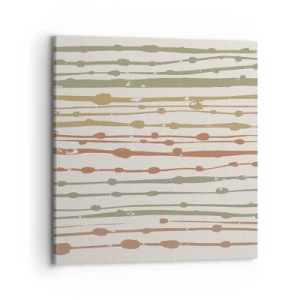 Bild auf Leinwand - Leinwandbild - Musikalische Notation von Farben - 70x70 cm