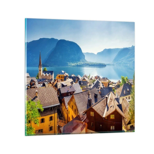 Glasbild - Bild auf glas - Es könnte nicht malerischer sein - 40x40 cm