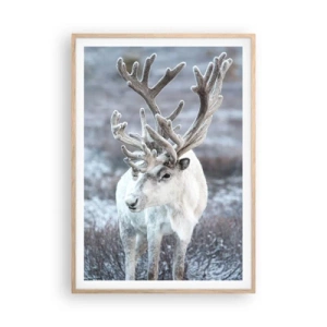 Poster in einem Rahmen aus heller Eiche - Porträt in der Sonne - 70x100 cm