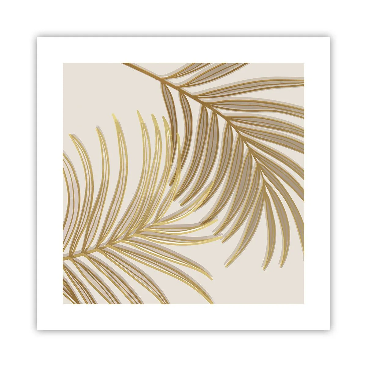 Poster - Goldene Palme! - 40x40 cm