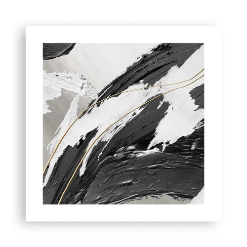 Poster - Abstraktion in großem Stil - 40x40 cm