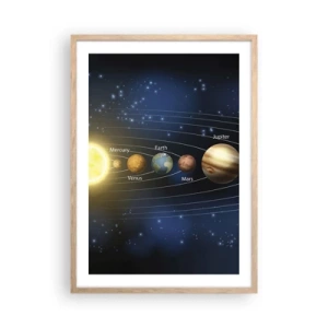 Poster in einem Rahmen aus heller Eiche - Einer von zehn - 50x70 cm