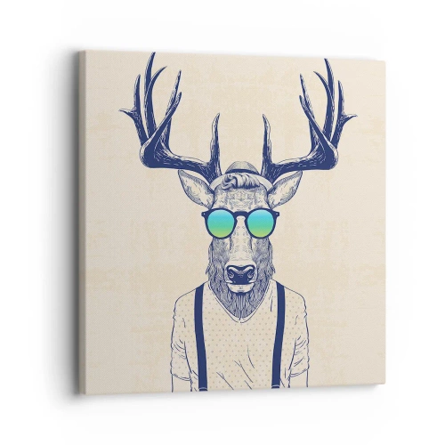 Bild auf Leinwand - Leinwandbild - Wen hast du erwartet? - 30x30 cm