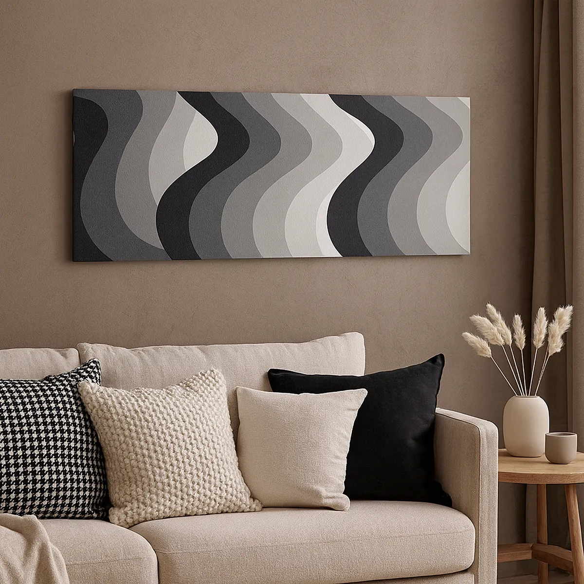 Bild auf Leinwand - Leinwandbild - Eine Welle nach der anderen - 30x30 cm