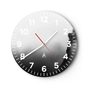 Wanduhr - Glasuhr - Am Rande der Welt - 30x30 cm