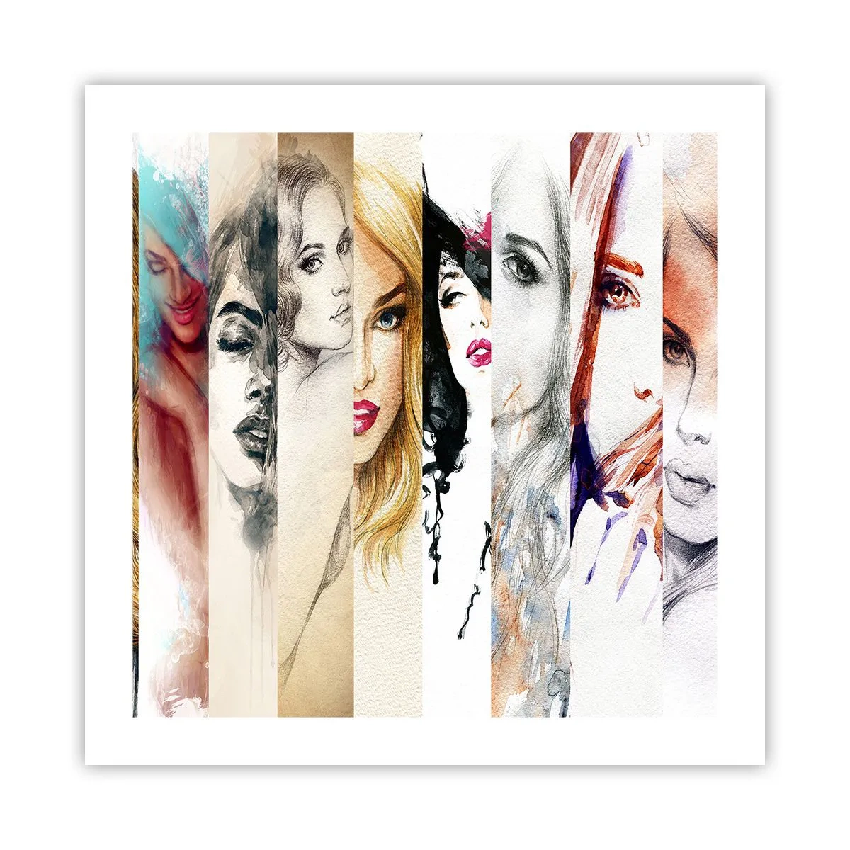 Poster - Und es ist immer DU - 50x50 cm