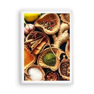 Poster in einem weißen Rahmen - Nimm was du willst - 70x100 cm