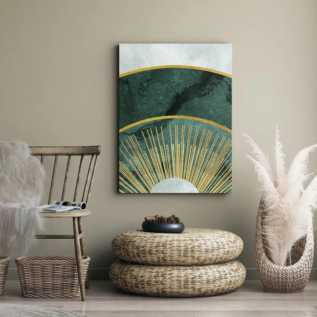 Bild auf Leinwand - Leinwandbild - Anderes Sonnensystem - 55x100 cm