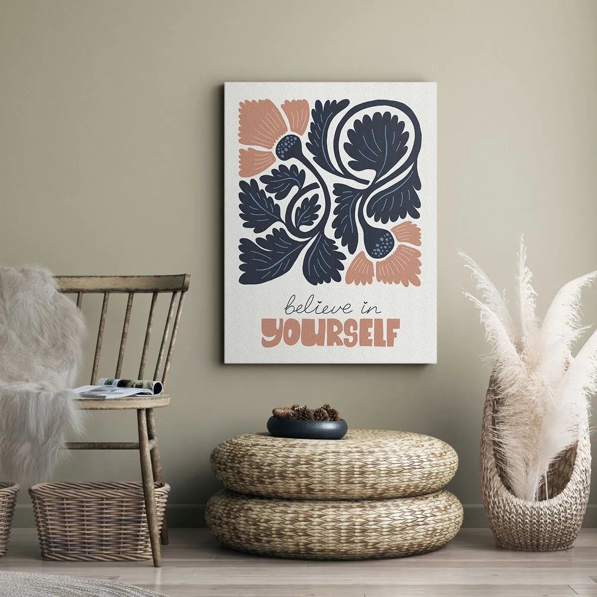 Bild auf Leinwand - Leinwandbild - Und du gedeihst - 80x120 cm