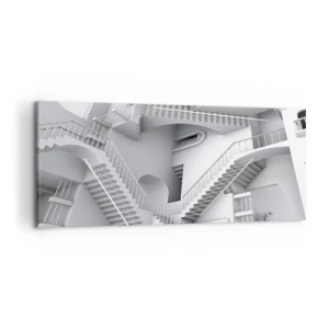 Bild auf Leinwand - Leinwandbild - Die Paradoxien des Weltraums - 100x40 cm
