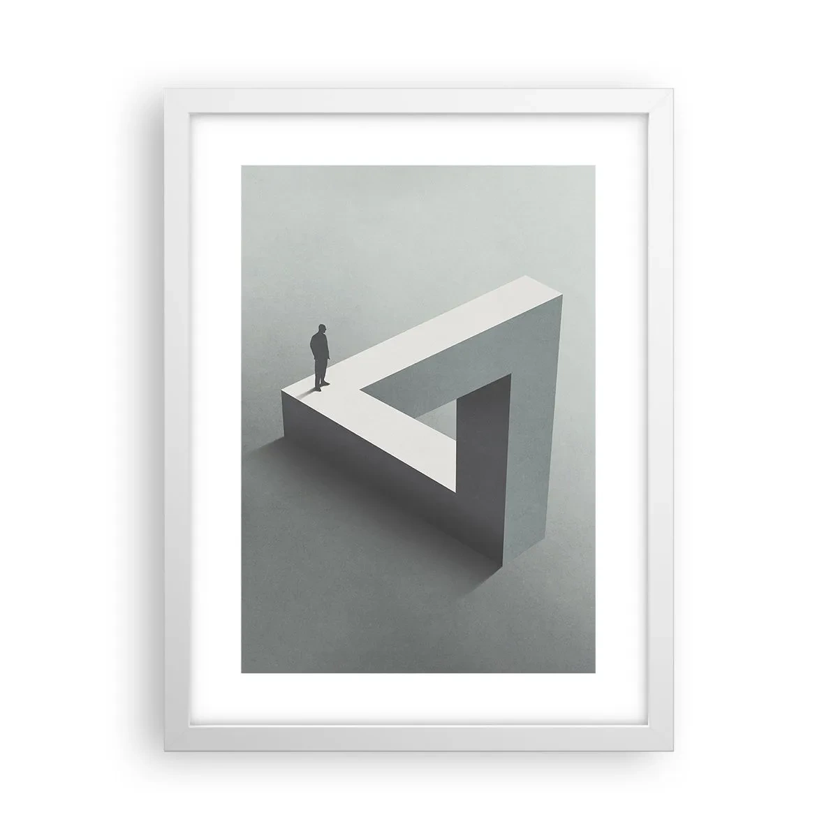 Poster in einem weißen Rahmen - Es ist also doch möglich - 30x40 cm