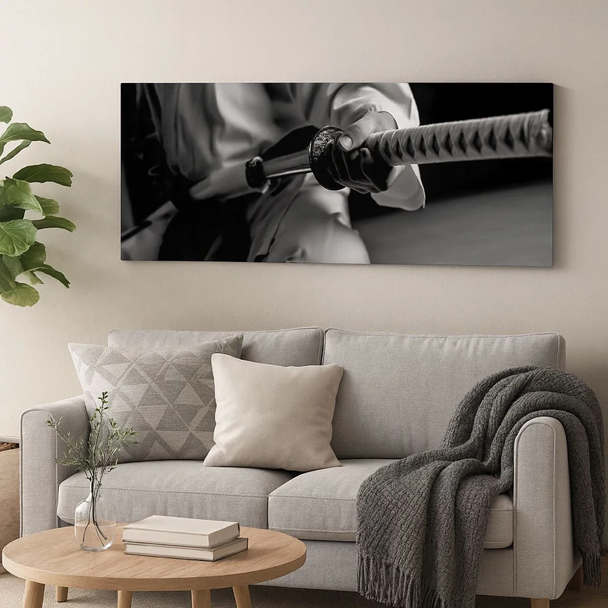 Bild auf Leinwand - Leinwandbild - Kriegerseele - 100x40 cm