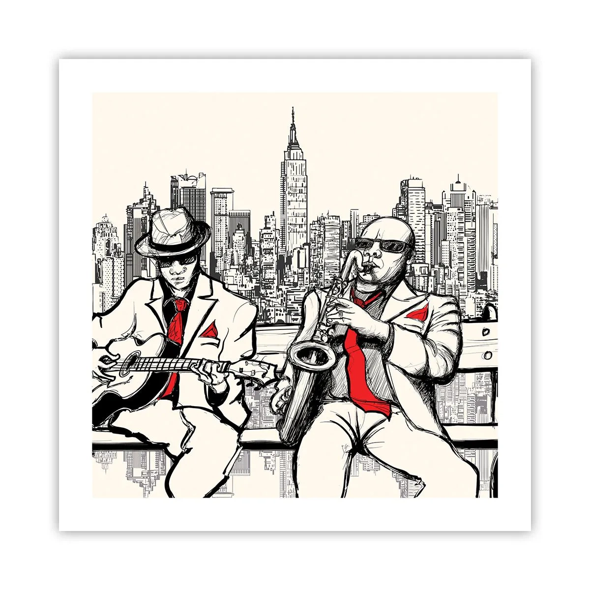 Poster - New Yorker Improvisation - 50x50 cm