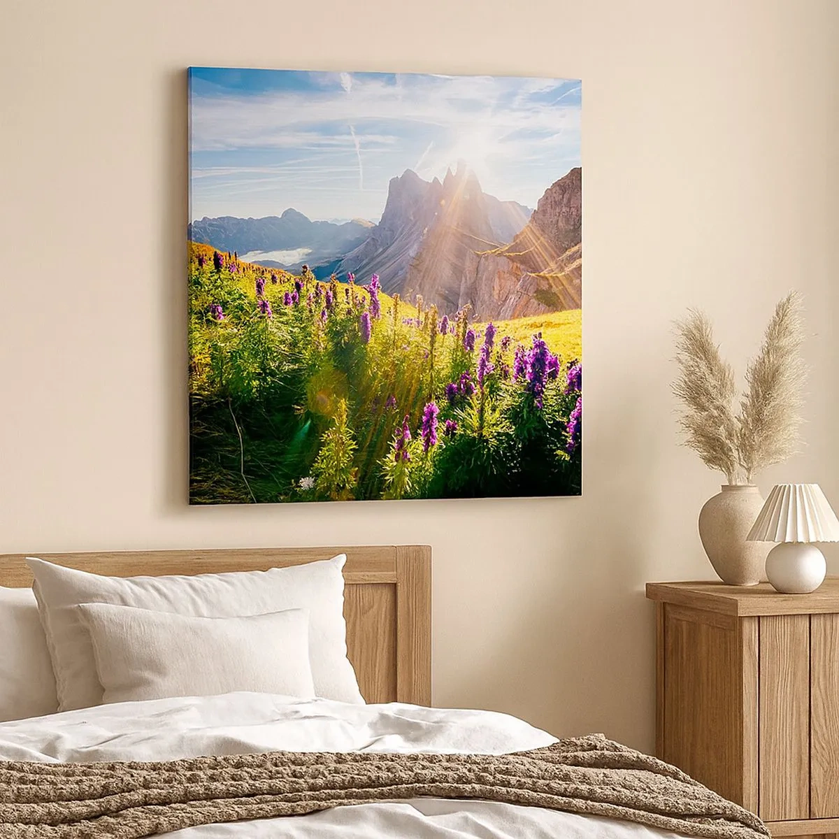 Bild auf Leinwand - Leinwandbild - Das geheime Leben der Kräuter - 30x30 cm