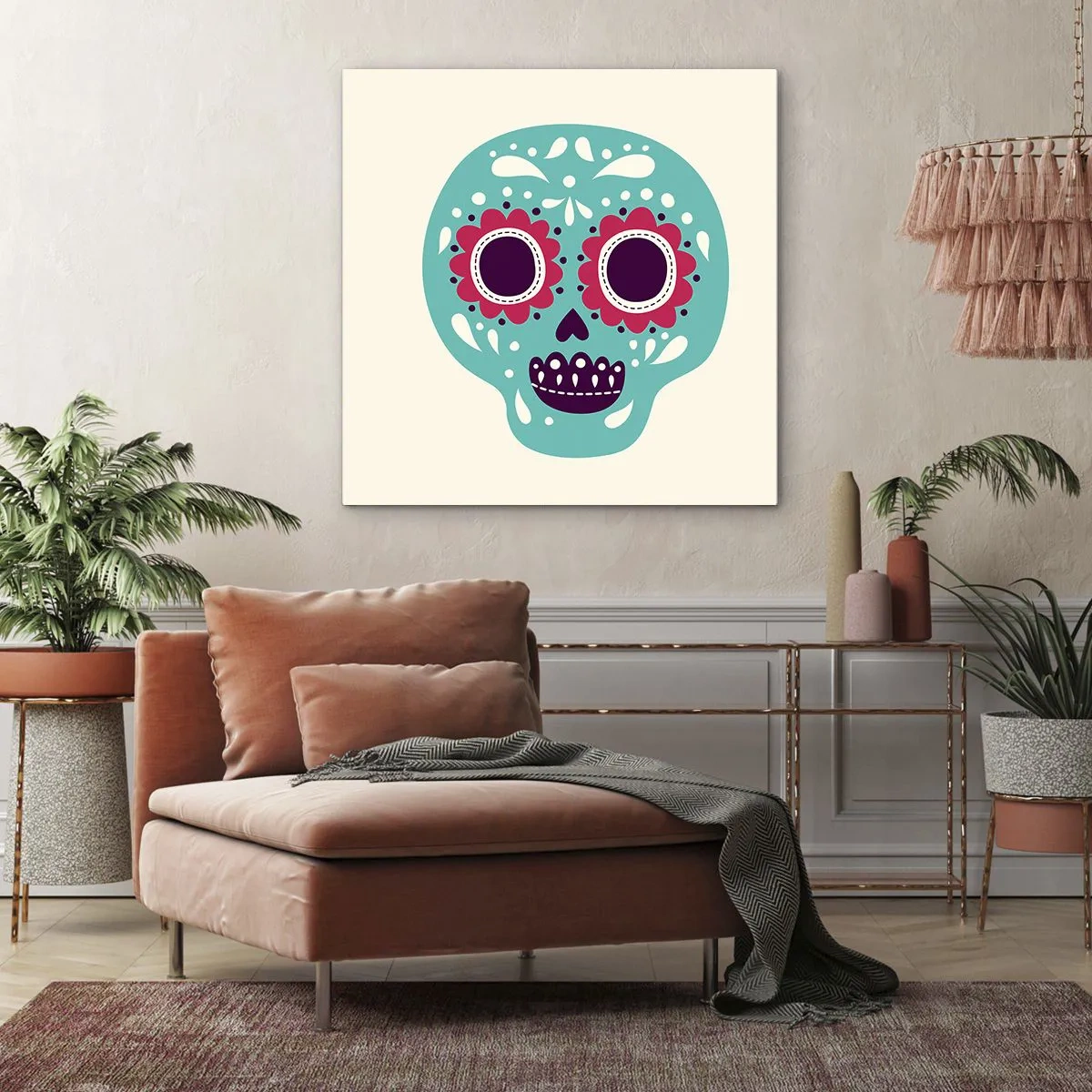 Bild auf Leinwand - Leinwandbild - Das Leben – Spaß bis zum Tod - 60x60 cm