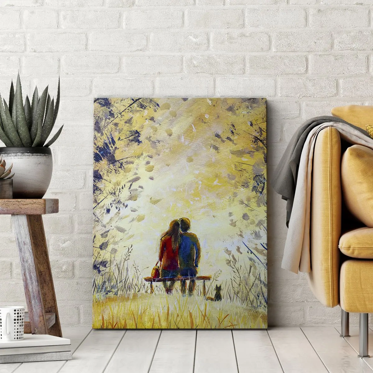 Bild auf Leinwand - Leinwandbild - Magischer Augenblick - 55x100 cm