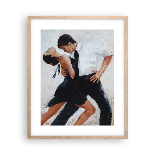 Poster in einem Rahmen aus heller Eiche - Tango meiner Träume und Träume - 40x50 cm