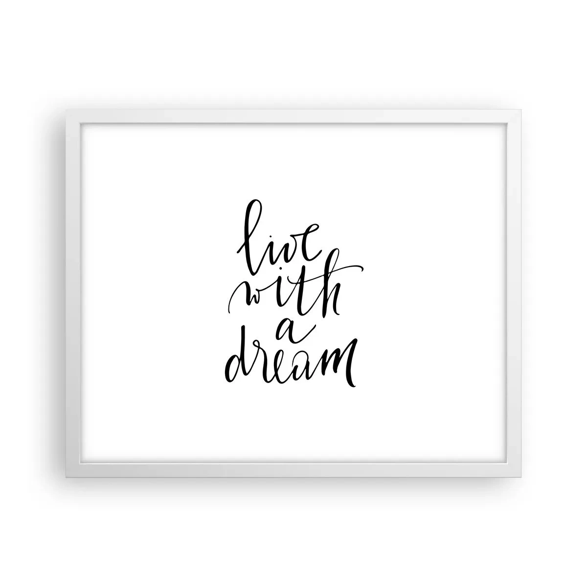 Poster in einem weißen Rahmen - Na sicher - 50x40 cm