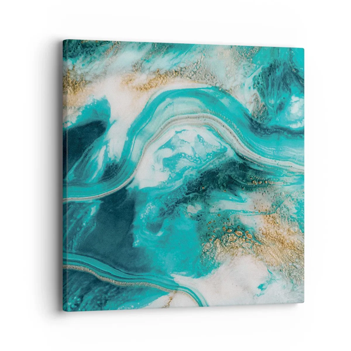 Bild auf Leinwand - Leinwandbild - Der Fluss aus Gold - 40x40 cm