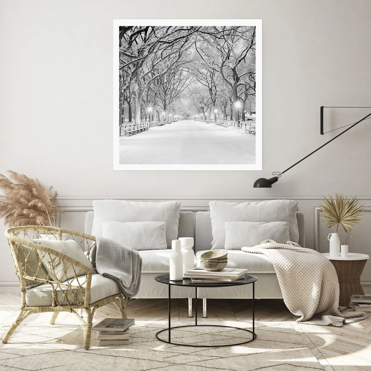 Poster - Vier Jahreszeiten - Winter - 40x40 cm