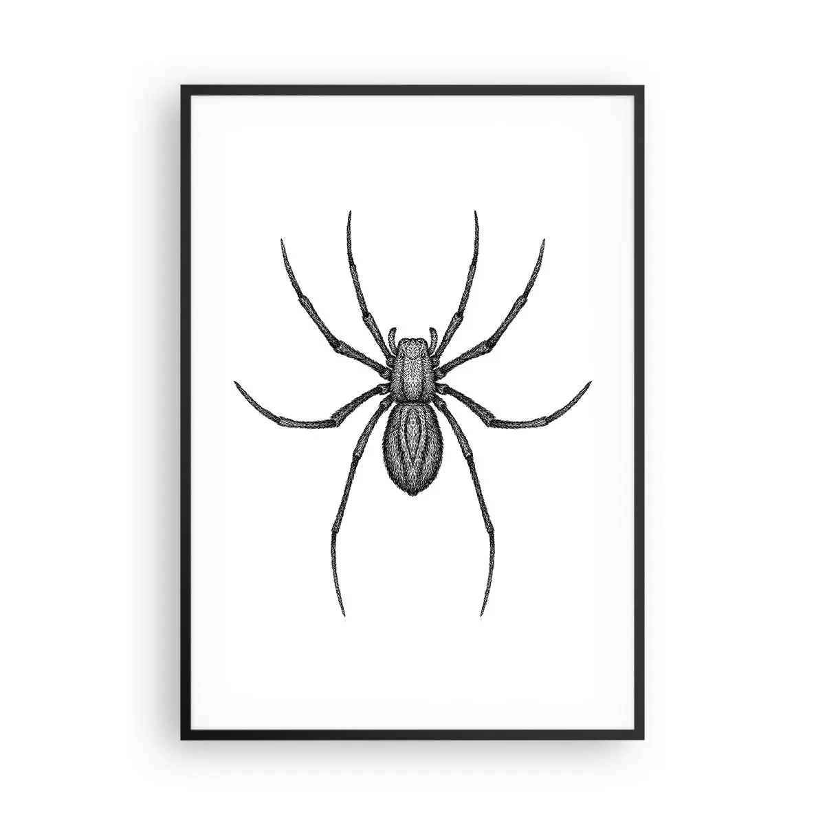 Poster in einem schwarzem Rahmen - Beunruhigende Präzision - 70x100 cm