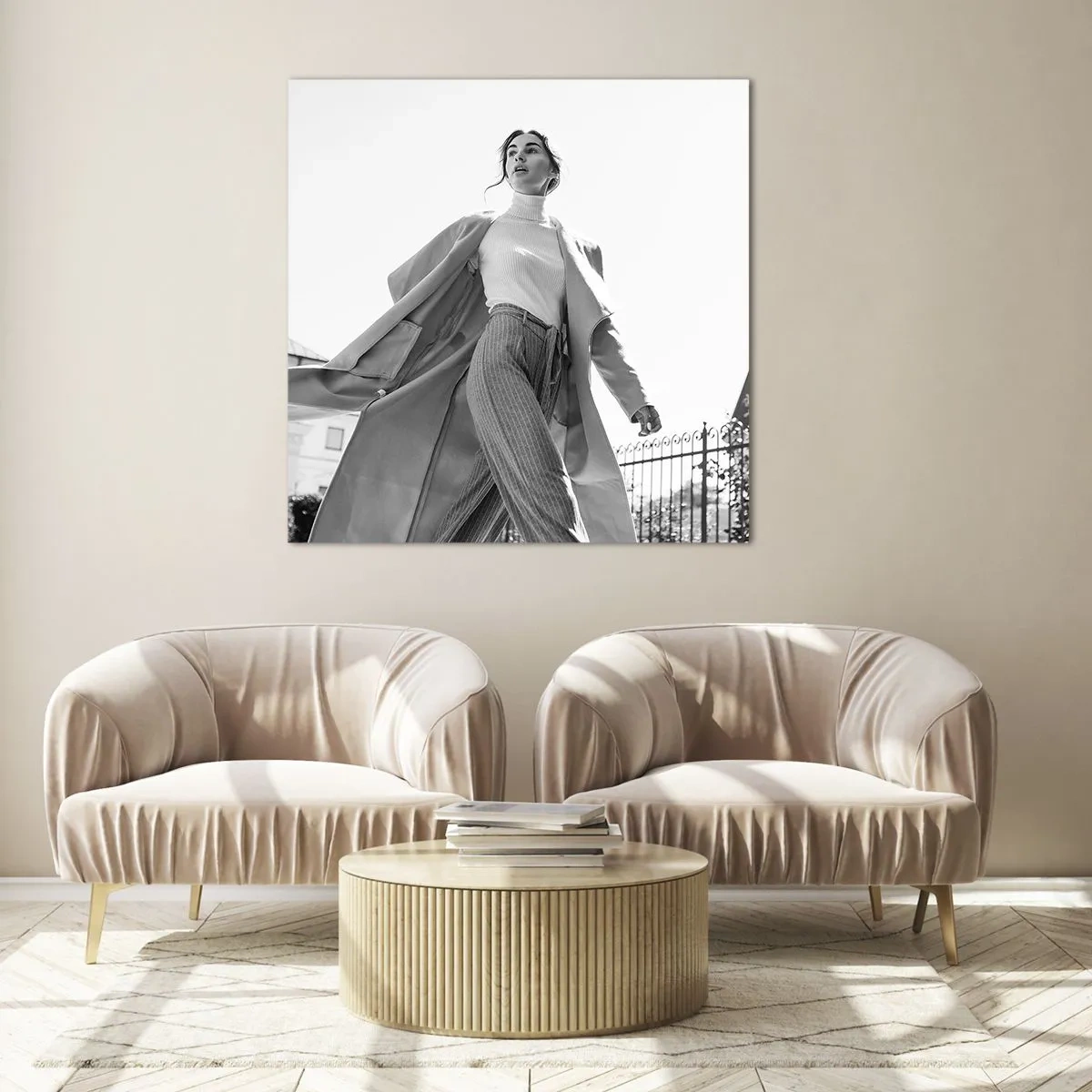 Glasbild - Bild auf glas - Gehst du mit mir? - 30x30 cm