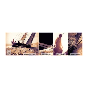 Fototapeten Muster Selbstklebend Deluxe Sticker - Segle, Seemann - Yacht, Meer, Segeln - 100x30 cm