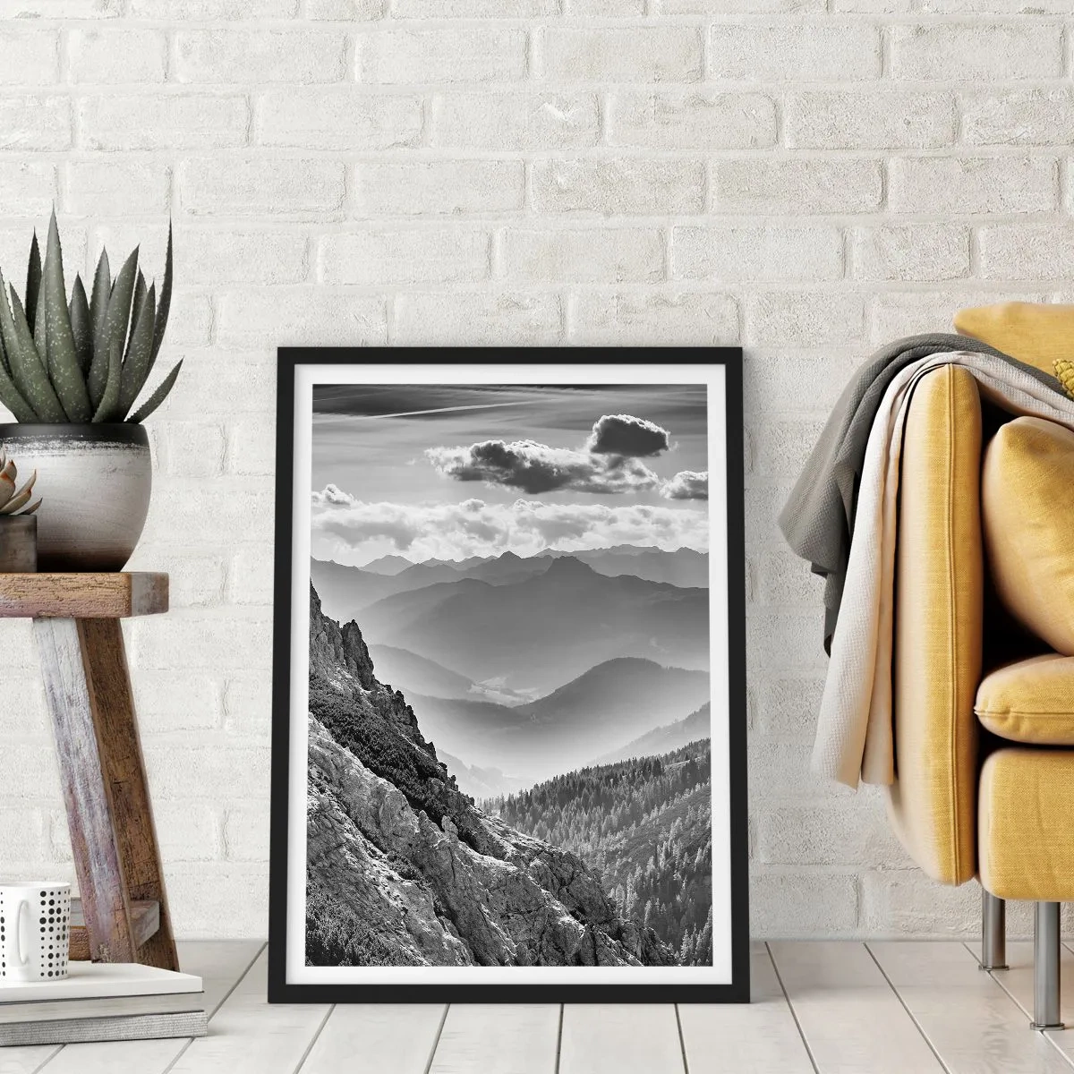 Poster in einem schwarzem Rahmen - Bis zum Horizont - 30x40 cm