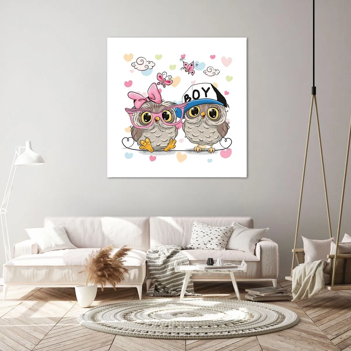 Bild auf Leinwand - Leinwandbild - Lass uns Liebe machen! - 40x40 cm