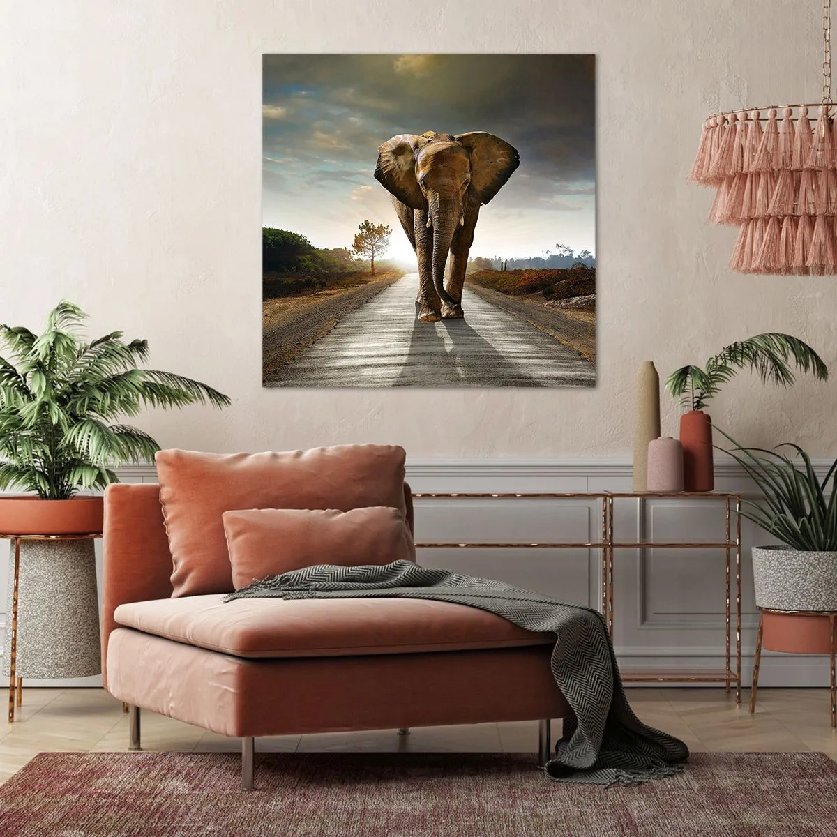 Bild auf Leinwand - Leinwandbild - Und schon gar nicht in einem Porzellanlager - 60x60 cm