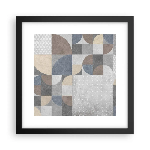 Poster in einem schwarzem Rahmen - Keramische Fantasie - 30x30 cm