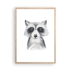 Poster in einem Rahmen aus heller Eiche - Ein Moment zum Bewegen - 50x70 cm