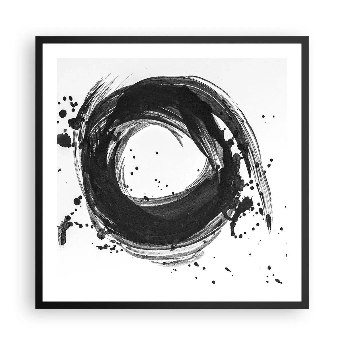 Poster in einem schwarzem Rahmen - Der Wirbel der Schöpfung - 60x60 cm